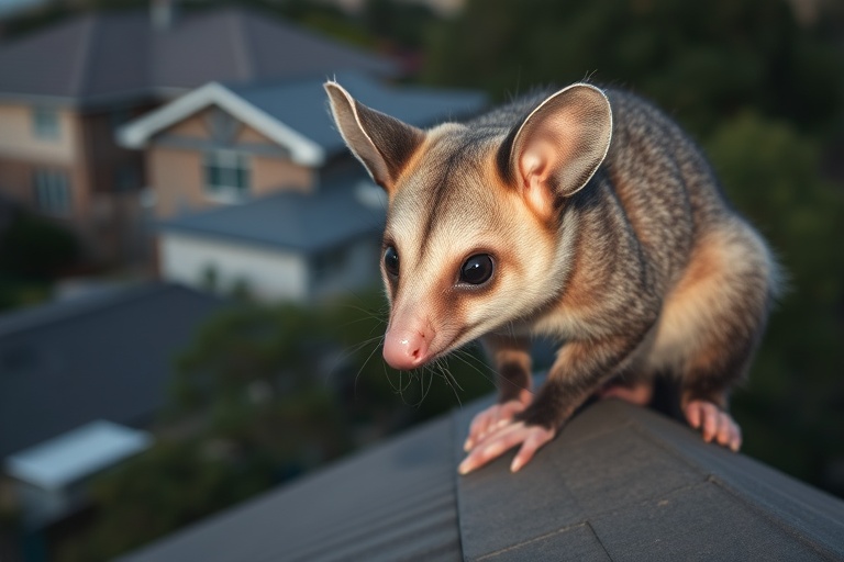 Possum in Donvale residential area
